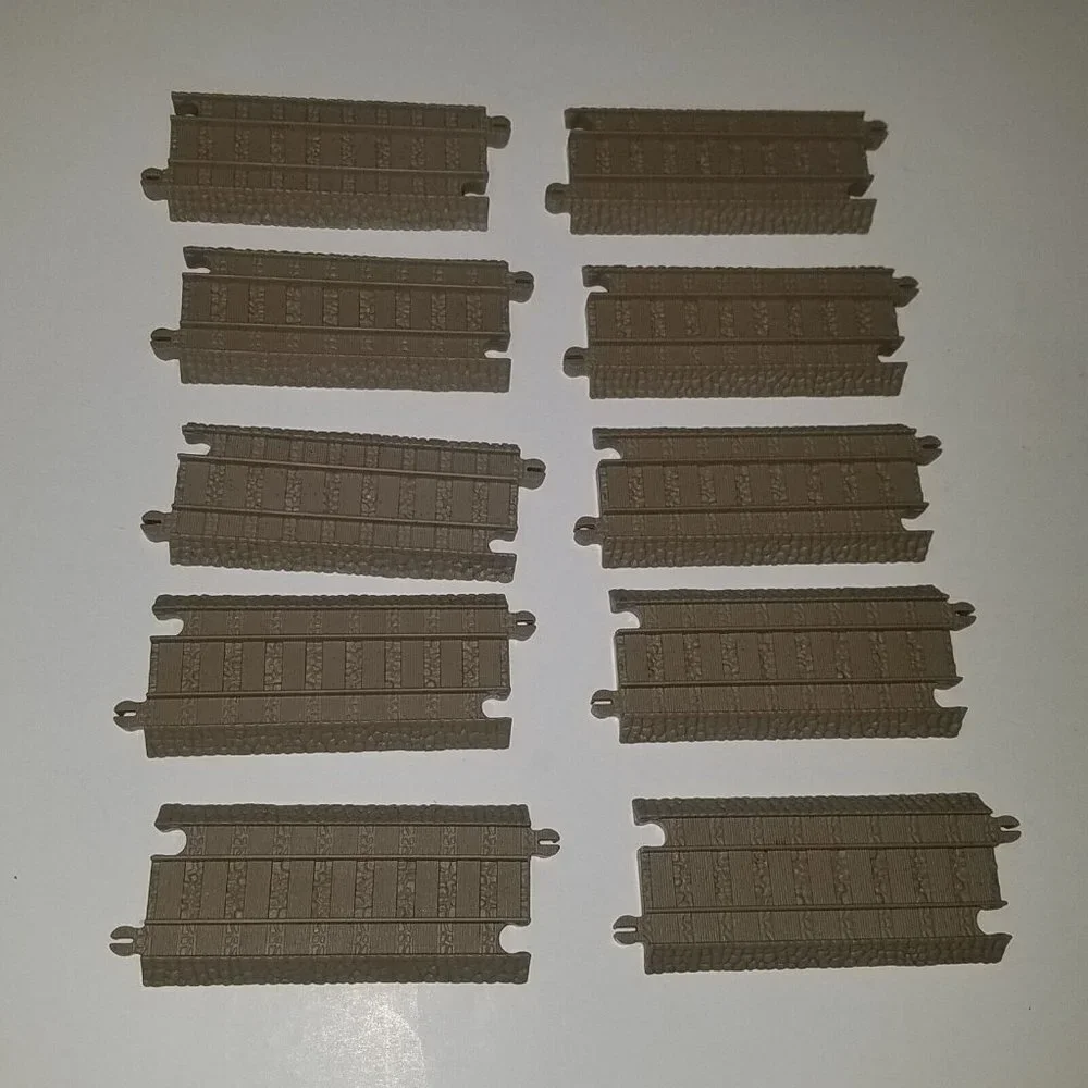 50 Gullane Brown Train Track Lot Mixed Straight Curved Switch Thomas Tank Engine